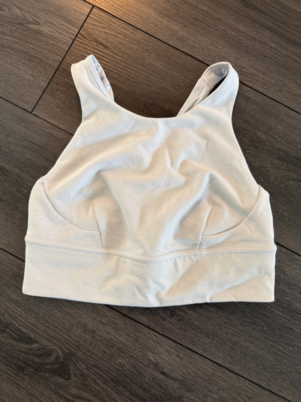 lululemon athletica Light Gray High-Neck Sports Bra